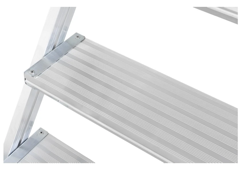 Stabilo Podestleiter Fahrbar, Beidseitig Begehbar, 2 X 3 Sprossen Inklusive Plattform – Bild 8