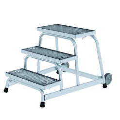 Arbeitspodest Starr Stahl-Gitterrost Mit Rollen, 2 Stufen -Leiterwerkzeug Geschäft 051019 300dpi 4c 1 156140