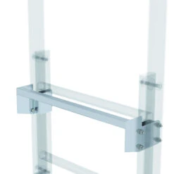 Ausstiegstritt, Aluminium Blank, Spaltmaß 100 Mm