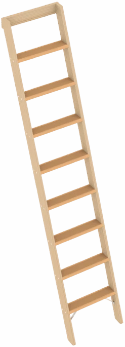 Holzanlegeleiter Mit 12 Stufen 1023 7 Holzanlegeleiter Mit 12 Stufen 1023 -Leiterwerkzeug Geschäft 1023008