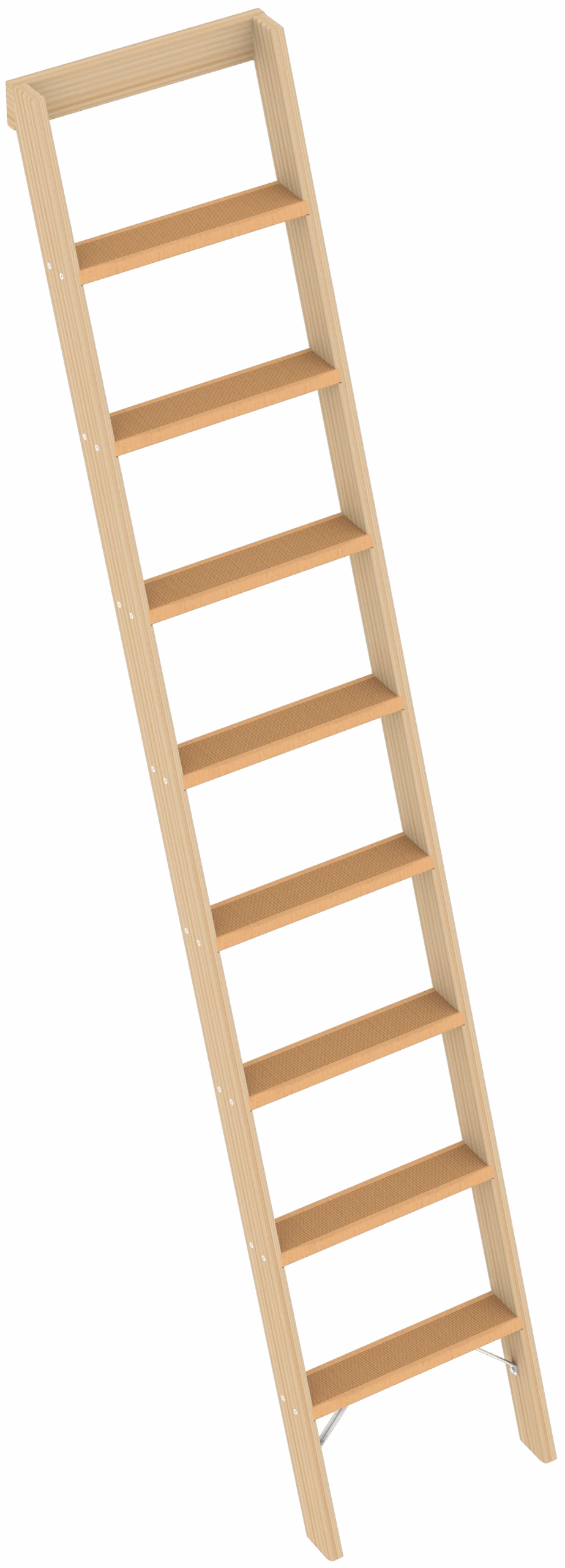 Holzanlegeleiter Mit 12 Stufen 1023 3 Holzanlegeleiter Mit 12 Stufen 1023 – Bild 3