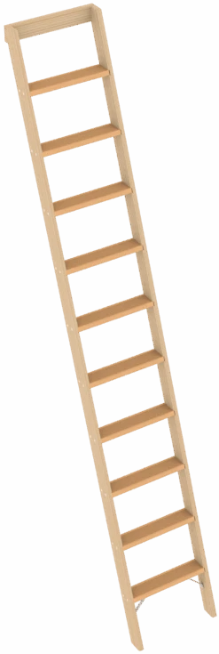 Holzanlegeleiter Mit 12 Stufen 1023 8 Holzanlegeleiter Mit 12 Stufen 1023 -Leiterwerkzeug Geschäft 1023010