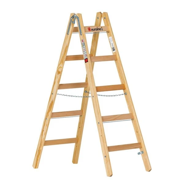 Nr. 10501 Holz-Sprossenstehleiter Mit Eimerhaken 2x4 Sprossen 2 Nr. 10501 Holz-Sprossenstehleiter Mit Eimerhaken 2x4 Sprossen – Bild 2