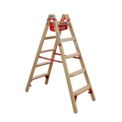 Nr. 10577 Holz-Comfort-Stufenstehleiter 2 X 4 Stufen -Leiterwerkzeug Geschäft 1057705