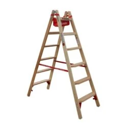 Nr. 10577 Holz-Comfort-Stufenstehleiter 2 X 4 Stufen -Leiterwerkzeug Geschäft 1057706