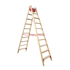 Nr. 10577 Holz-Comfort-Stufenstehleiter 2 X 4 Stufen -Leiterwerkzeug Geschäft 1057710