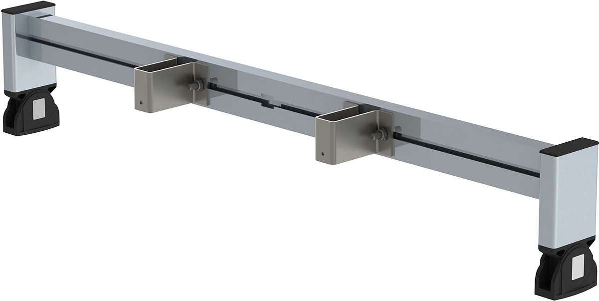 Nachrüsttraverse Mit Nivello Leiterschuh, Länge 930 Mm, Für Holm 58 Mm 1 Nachrüsttraverse Mit Nivello Leiterschuh, Länge 930 Mm, Für Holm 58 Mm