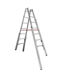 Nr. 30576 PREMIUM-Line Alu-Treppenstehleiter 2x5 Sprossen -Leiterwerkzeug Geschäft 3057607