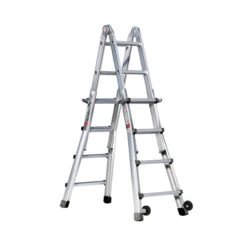 Nr. 31621 PREMIUM-Line Alu-Vario-Klappleiter Mit Rollen 4x3 Sprossen -Leiterwerkzeug Geschäft 3162104