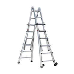 Nr. 31621 PREMIUM-Line Alu-Vario-Klappleiter Mit Rollen 4x3 Sprossen -Leiterwerkzeug Geschäft 3162106