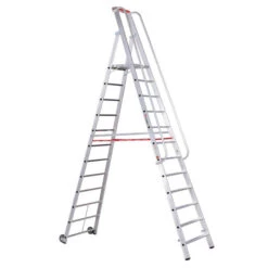 Nr. 32677 Premium-Line Alu-Stufenstehleiter Mit Großer Standplattform 4 Stufen -Leiterwerkzeug Geschäft 3267712