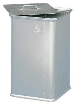 Alu-Abfallsammler; Eloxiert, Stapelbar, Ca. 45l