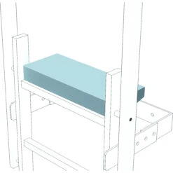 Ausstiegstritt, Edelstahl, Tiefe 150 Mm