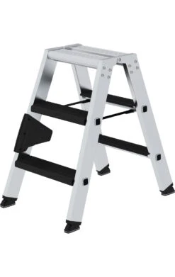 Stufen-Stehleiter Beidseitig Begehbar Mit Relax Step, 2x3 Stufen