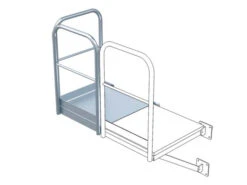 Grundpodest, Größe 940 X 1000 Mm, Stahl Verzinkt