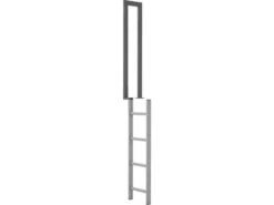 Übersteigbügel, Stahl Verzinkt, Tiefe 500 Mm -Leiterwerkzeug Geschäft 47243 1 1c2463