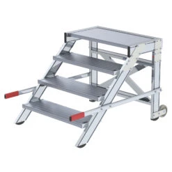 Aluminium-Arbeitspodest, Fahrbar, 2 Stufen 8 Aluminium-Arbeitspodest, Fahrbar, 2 Stufen -Leiterwerkzeug Geschäft 50011 1 1 230041