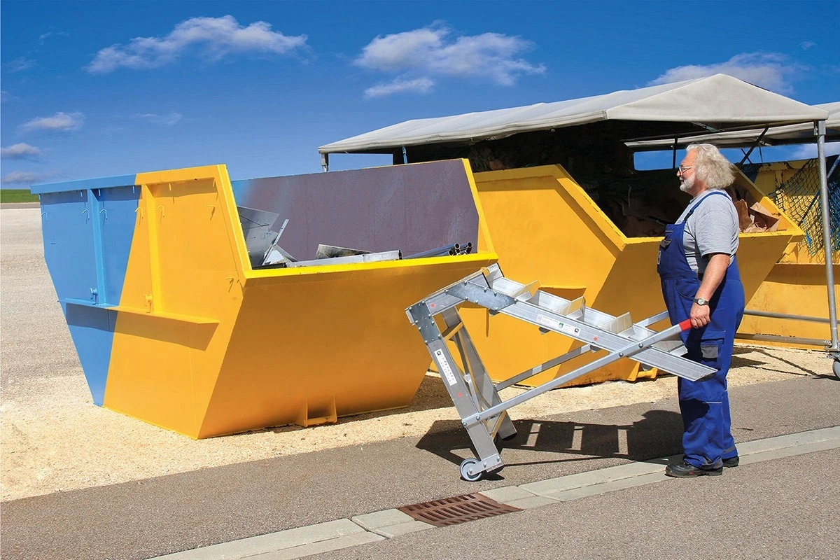 Aluminium-Arbeitspodest, Fahrbar, 2 Stufen 2 Aluminium-Arbeitspodest, Fahrbar, 2 Stufen – Bild 2