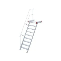 Nr. 511 Podesttreppe 60°, 600 Mm Stufenbreite, 4 Stufen -Leiterwerkzeug Geschäft 5116109