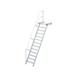 Nr. 511 Podesttreppe 60°, 600 Mm Stufenbreite, 4 Stufen -Leiterwerkzeug Geschäft 5116113