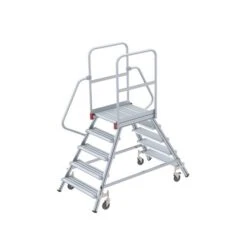 Nr. 51601 Mobile Podesttreppe Zweiseitig Begehbar, 3 Stufen -Leiterwerkzeug Geschäft 5160105