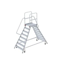 Nr. 51601 Mobile Podesttreppe Zweiseitig Begehbar, 3 Stufen -Leiterwerkzeug Geschäft 5160108