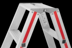 Stufenstehleiter Mit Rollen, Beidseitig Begehbar, 2x3 Stufen -Leiterwerkzeug Geschäft 822406 459f82