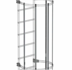 Rückenschutzstrebe, Alu Eloxiert, 3000 Mm Lang