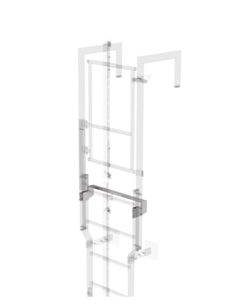 Ausstiegstritt Für Sicherungstüre, Edelstahl, Spaltmaß 100mm 1 Ausstiegstritt Für Sicherungstüre, Edelstahl, Spaltmaß 100mm
