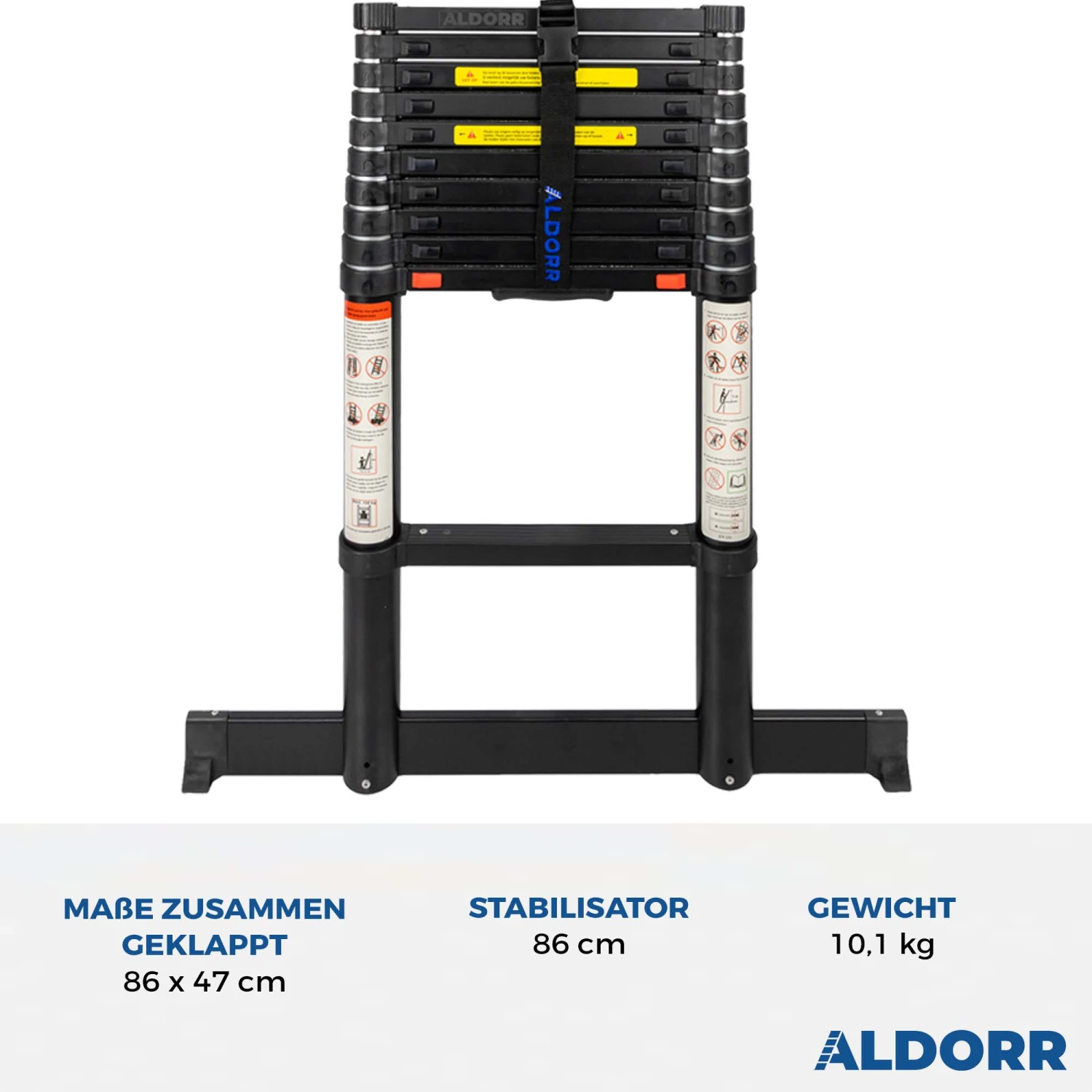 Aldorr Profi-Teleskopleiter 3,20 M 2 Aldorr Profi-Teleskopleiter 3,20 M – Bild 2