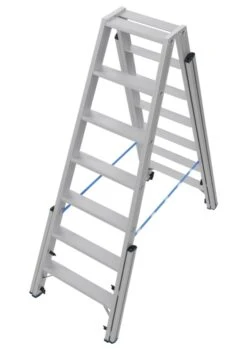 STABILO Teleskop-Stufen-DoppelLeiter, 2x5 Stufen -Leiterwerkzeug Geschäft G02 A134899 PI INT 80000000 SB OP NZ GF 01 3 04