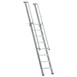 Ernst Stufenanlegeleiter 60cm Extra Breit, Mit Handlauf, Überstieg Und Anti-Rutsch, 11 Stufen