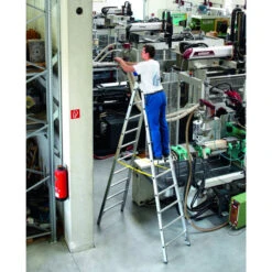 Coni B, Gebördelte Sprossen-Stehleiter, 2x4 Sprossen -Leiterwerkzeug Geschäft ZARGES 40311 40317 PROD TECH EI 23