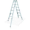 Varioflex B,Gebördelte Sprossen-Stehleiter Mit Verlängerten Holmen, 2x6 Sprossen
