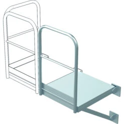 Erweiterungspodest, Größe 500 X 1000 Mm, Stahl Verzinkt