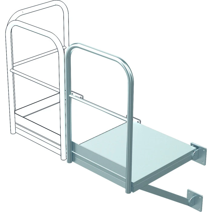 Erweiterungspodest, Größe 500 X 860 Mm, Stahl Verzinkt 1 Erweiterungspodest, Größe 500 X 860 Mm, Stahl Verzinkt