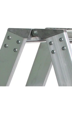 Stufen-Stehleiter Beidseitig Begehbar Mit Relax Step, 2x3 Stufen -Leiterwerkzeug Geschäft alu leitergelenk 2a6bdc