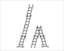 ALU PRO: Teleskopleiter - 4x4 Sprossen -Leiterwerkzeug Geschäft alu pro teleskopleiter 4x4 sprossenc24f3