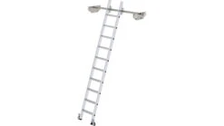 Aluminium-Regalleiter Für Doppelregal, Seitlich Verschiebbar 6 Sprossen/Stufen 13 Aluminium-Regalleiter Für Doppelregal, Seitlich Verschiebbar 6 Sprossen/Stufen -Leiterwerkzeug Geschäft aluminium regalleiter f r doppelregal seitlich verschiebbar 10 stufend48d6