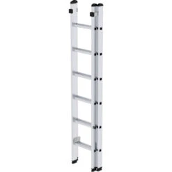Aluminium-Schiebeleiter 2-teilig, Ohne Traverse, 2x6 Sprossen