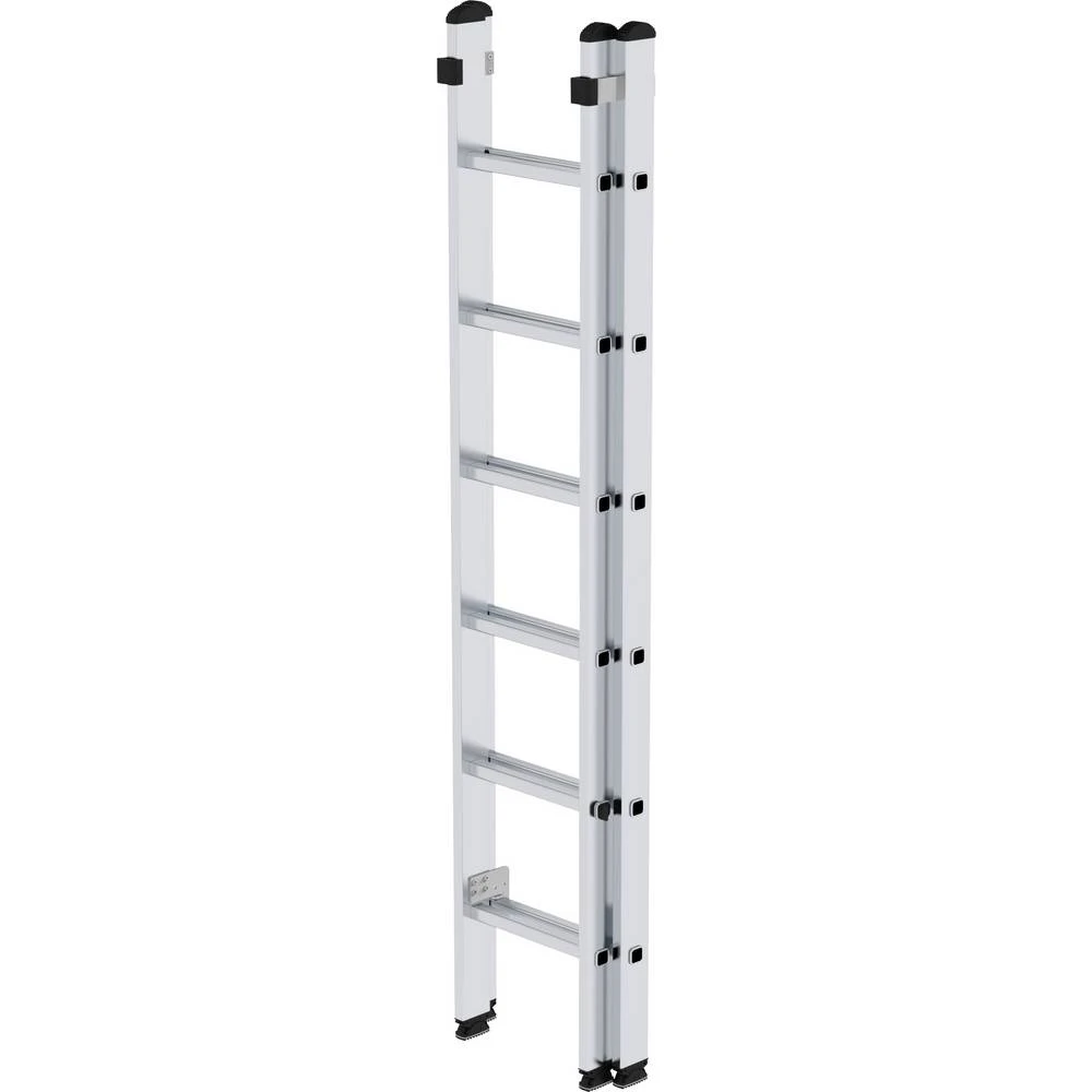 Aluminium-Schiebeleiter 2-teilig, Ohne Traverse, 2x6 Sprossen 1 Aluminium-Schiebeleiter 2-teilig, Ohne Traverse, 2x6 Sprossen