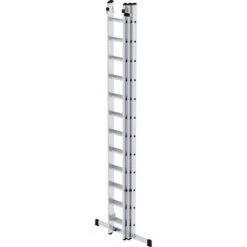 Aluminium-Schiebeleiter 3-teilig Mit Standard-Traverse - 3x8 Sprossen -Leiterwerkzeug Geschäft aluminium schiebeleiter 3 teilig mit standard traverse 3x12 sprossencc6ca