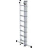 Aluminium-Schiebeleiter 3-teilig Mit Standard-Traverse - 3x8 Sprossen
