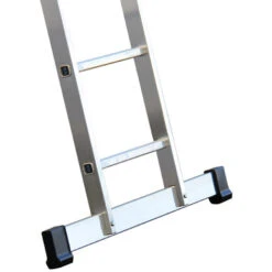Aluminium-Schiebeleiter 3-teilig Mit Standard-Traverse - 3x8 Sprossen -Leiterwerkzeug Geschäft aluminium schiebeleiter 3 teilig mit standard traverse28a16