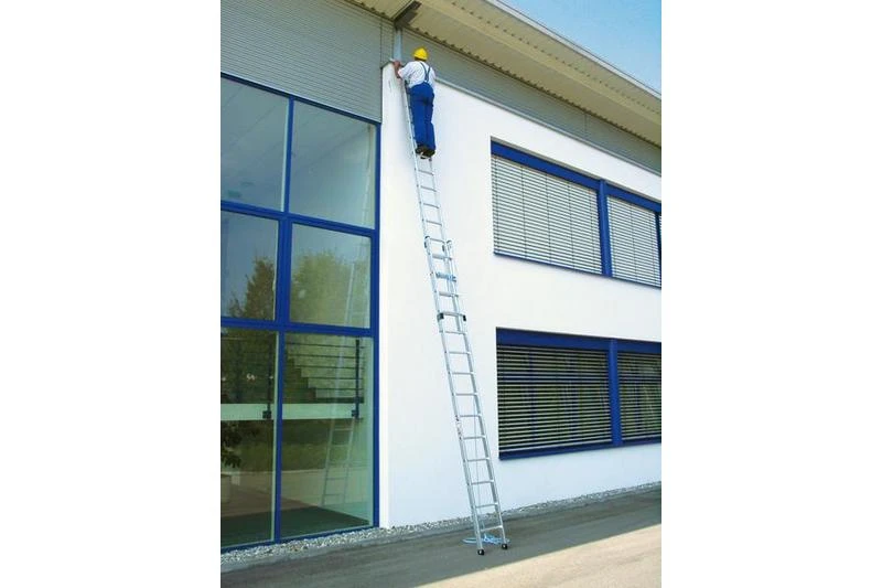 Aluminium-Seilzugleiter 2-teilig - 2x14 Sprossen 4 Aluminium-Seilzugleiter 2-teilig - 2x14 Sprossen – Bild 4