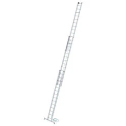 Aluminium-Seilzugleiter 3-teilig Mit Nivello®-Traverse - 3x14 Sprossen