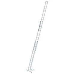 Aluminium-Seilzugleiter 3-teilig Mit Nivello®-Traverse - 3x14 Sprossen -Leiterwerkzeug Geschäft aluminium seilzugleiter 3 teilig mit nivello traverse 3x16 sprossenf8440