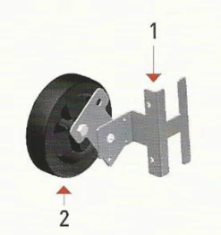 Anhebbare Rollenhalterung Aus Stahl