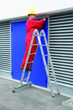 Klappleiter 2-teilig Mit Nivello®-Traverse - 2x4 Sprossen -Leiterwerkzeug Geschäft anwendung0beec