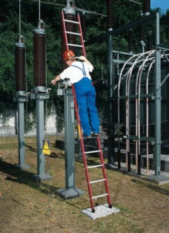 Sprossen-Anlegeleiter GFK/Alu Ohne Traverse, 6 Sprossen -Leiterwerkzeug Geschäft anwendung5e4c6